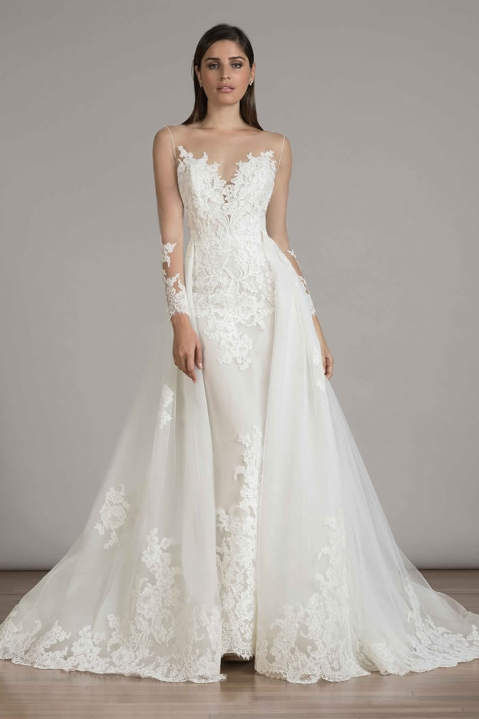 vestido novia falda desmontable