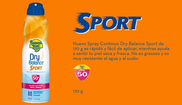 Banana Boat Dry Blance Sport, tu mejor compañero para realizar actividades al aire libre