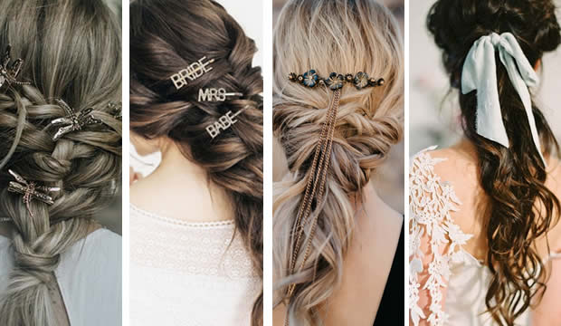 14 alternativas a los tradicionales accesorios para el cabello de la novia