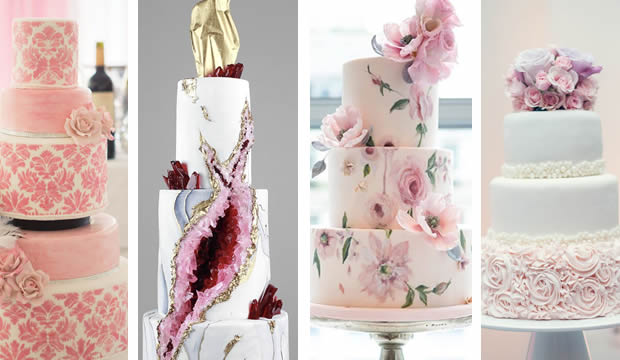 Diez diseños de pastel de bodas que continuarán siendo tendencia en 2020