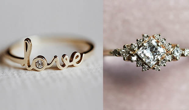 Doce anillos de compromiso de piedras preciosas para novias poco (o nada) convencionales