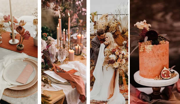 Ideas para usar el color terracota en tu decoración de bodas