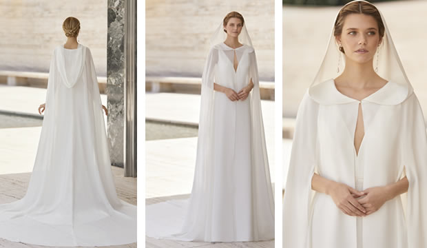 Rosa Clará lanza su primera colección de abrigos y capas de novia