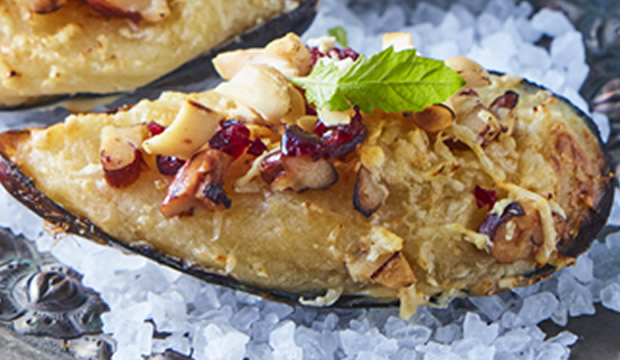 Receta de mejillones gratinados con cacahuates