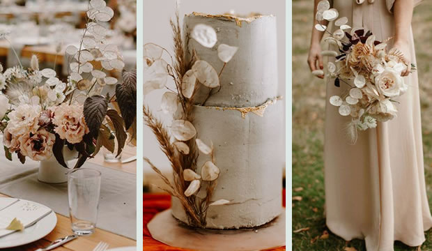 Ideas para incluir la planta lunaria en tu decoración de bodas