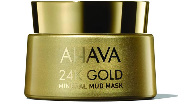 24k y lodo del Mar Muerto en una mascarilla