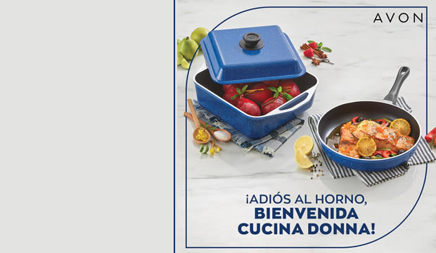 Avon presenta Cucina Donna, la nueva línea de ollas y sartenes para cocinar sin horno