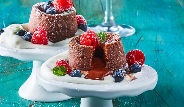 Receta de mini fondant de chocolate fácil y deliciosa