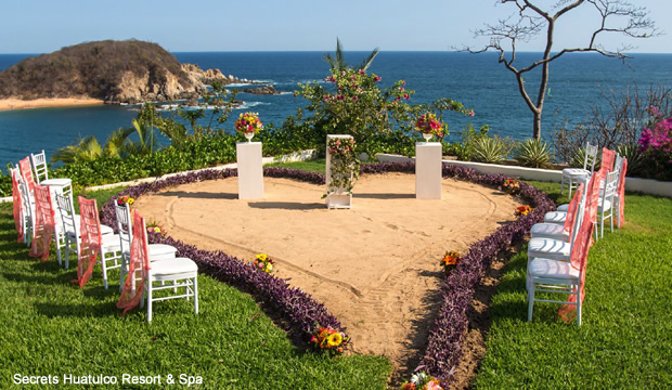 Tu boda de destino en playa será increíble con uno de estos dos paquetes de bodas de Secrets Resorts & Spas
