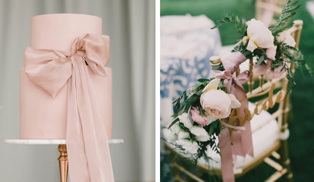 Inspiradoras ideas para usar cintas en tu decoración de bodas