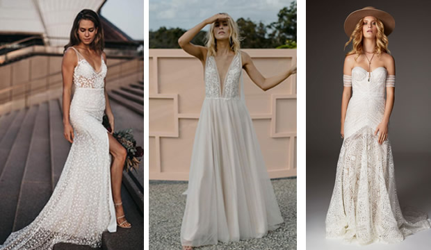 Vestidos de novia para una bonita boda de verano