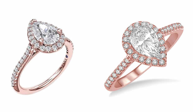 Anillos de compromiso de talla tipo pera tendencia para 2022