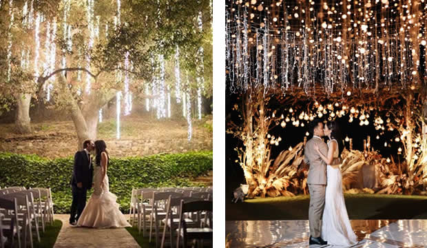 La iluminación bodas de cuento de hadas será tendencia en 2022