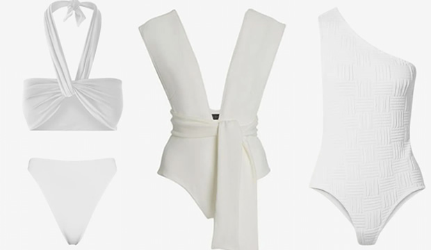 Los trajes de baño y biquinis en blanco total se convierten en protagonistas absolutos de la luna de miel