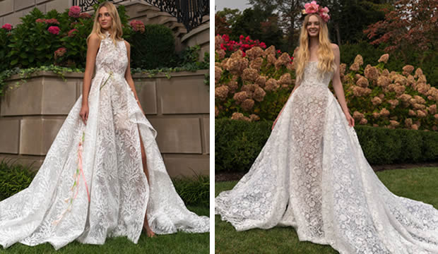 Caudas desmontables, el accesorio tendencia que te ayudará a lucir dos looks en tu boda