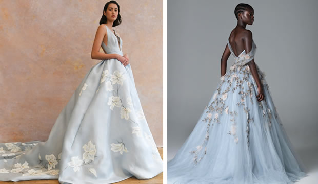 Vestidos de novia en color azul, la tendencia nupcial que todas las prometidas querrán usar en 2023