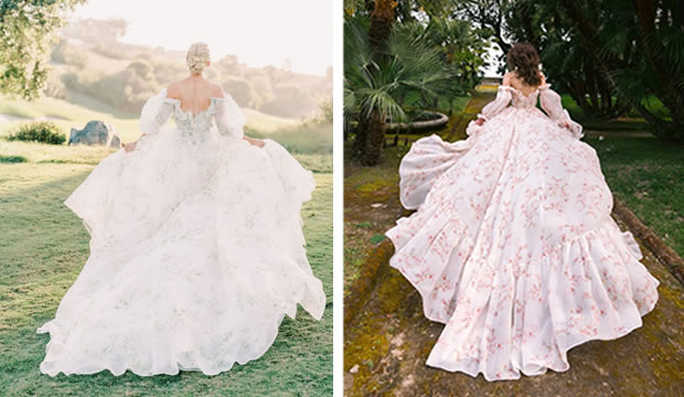 Vestidos de novia con estampaciones florales, la tendencia nupcial que todas quieren usar en su Gran Día