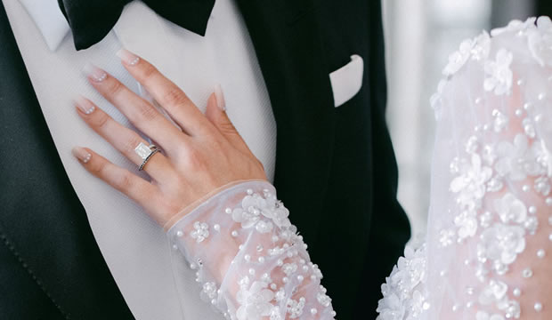 Manicura de estilo ombré, el diseño perfecto para la novia en el día de su boda
