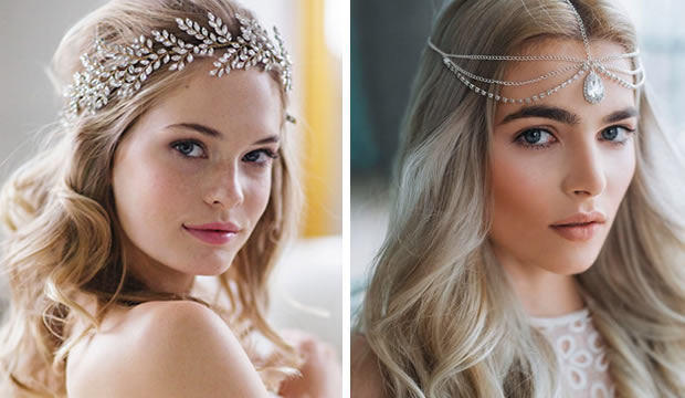 21 hermosos adornos para el cabello de novia