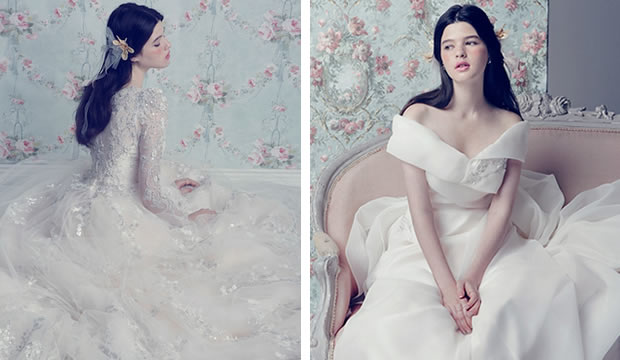 Encantadores vestidos de novia etéreos para un look romántico vintage