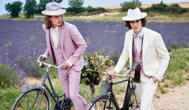¡Adiós a los trajes negros! 30 trajes de colores para novios modernos