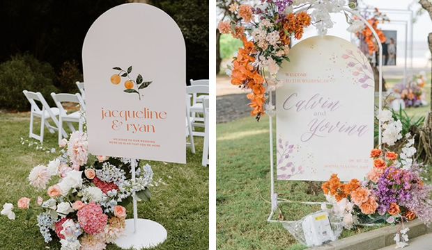 Letreros para bodas que enamorarán a tus invitados