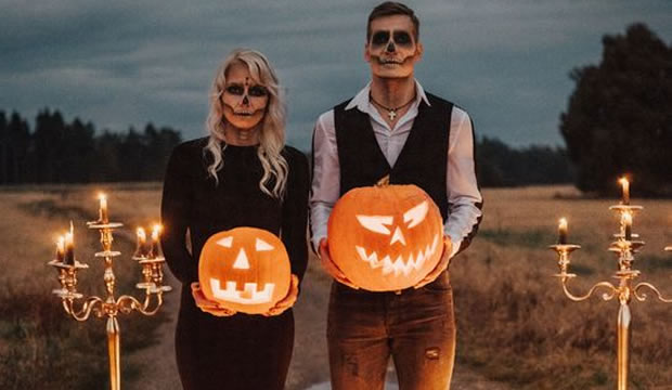 Ideas para una espeluznante celebración de bodas inspirada en Halloween