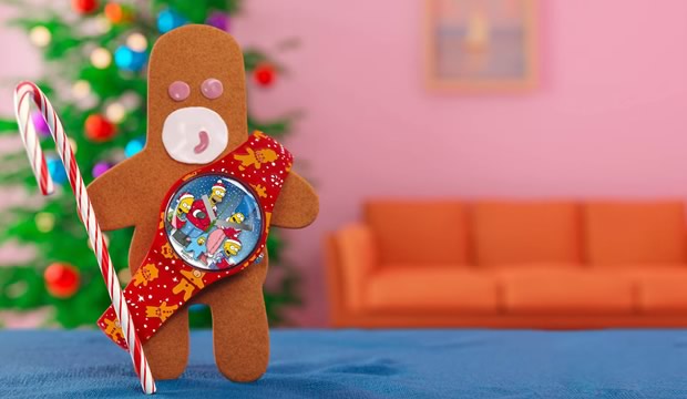 Swatch rinde homenaje a los momentos navideños más emblemáticos de Los Simpson con dos nuevos relojes
