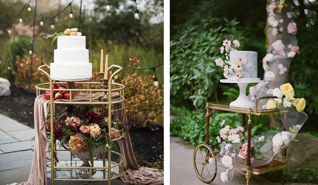 Ideas para la decoración de la mesa del pastel de bodas