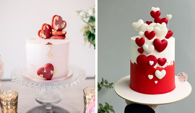 Pasteles de boda inspirados en San Valentín a los que no te podrás resistir