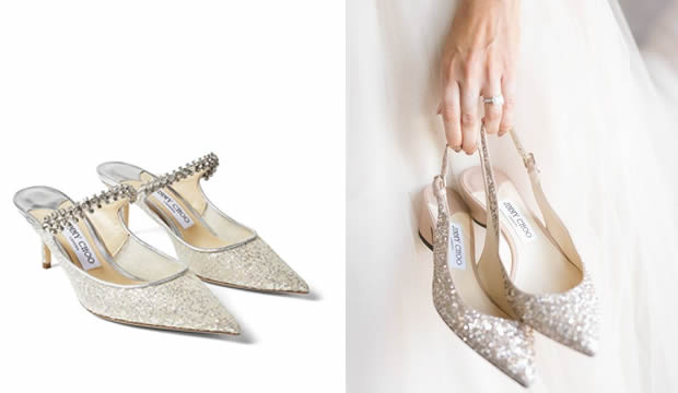 Estos adorables zapatos de novia de tacón bajo serán tu mejor opción para el día de tu boda