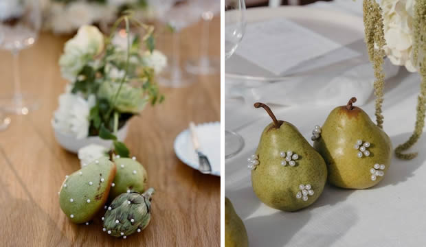 Frutas + Perlas, el ‘match’ perfecto para darle un toque de sofisticación a las mesas de tu recepción de bodas