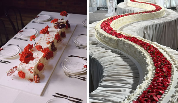 Los pasteles de boda rectangulares son la tendencia favorita de los novios para esta temporada