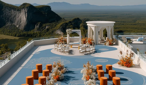 Silencio visual: el arte del minimalismo en ceremonias al aire libre