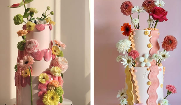 Los ‘chaos cake’, la mejor opción para el postre nupcial en esta primavera