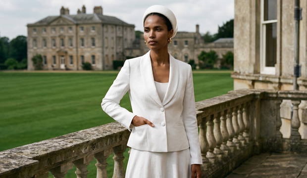 Este es el traje blanco de Sumissura que reinventa el look de la boda civil ¡y que todas las novias quieren usar!