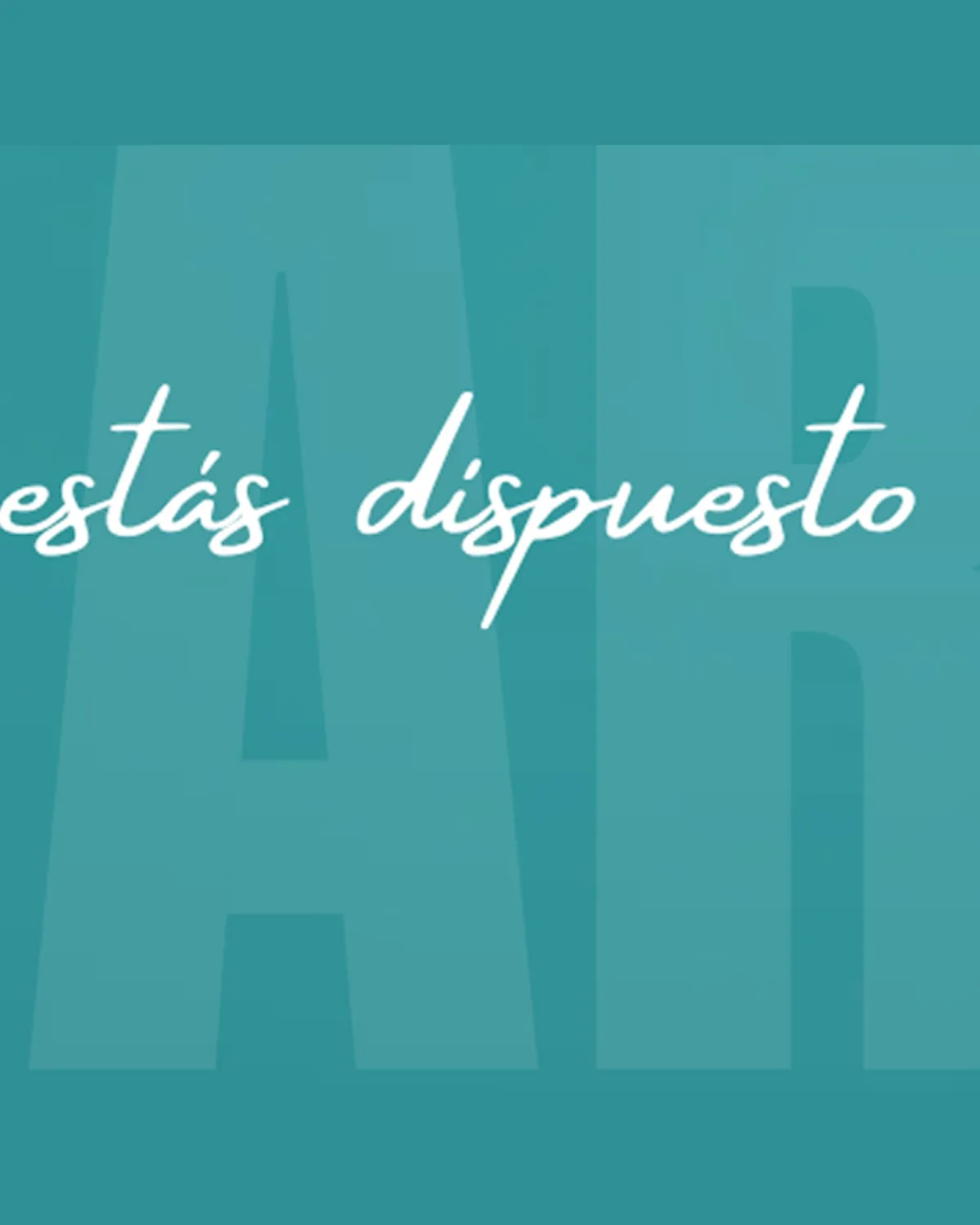 Qué no estás dispuesto a perder