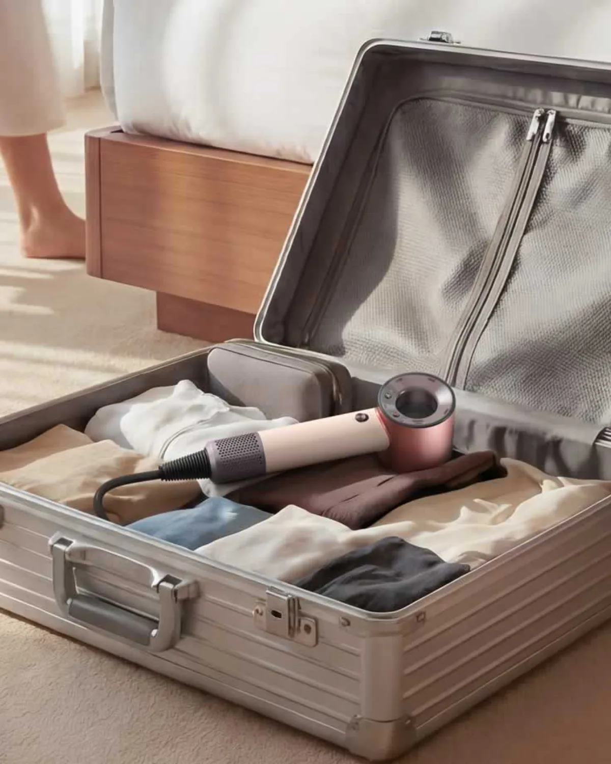 La secadora de viaje con voltaje universal de Dyson