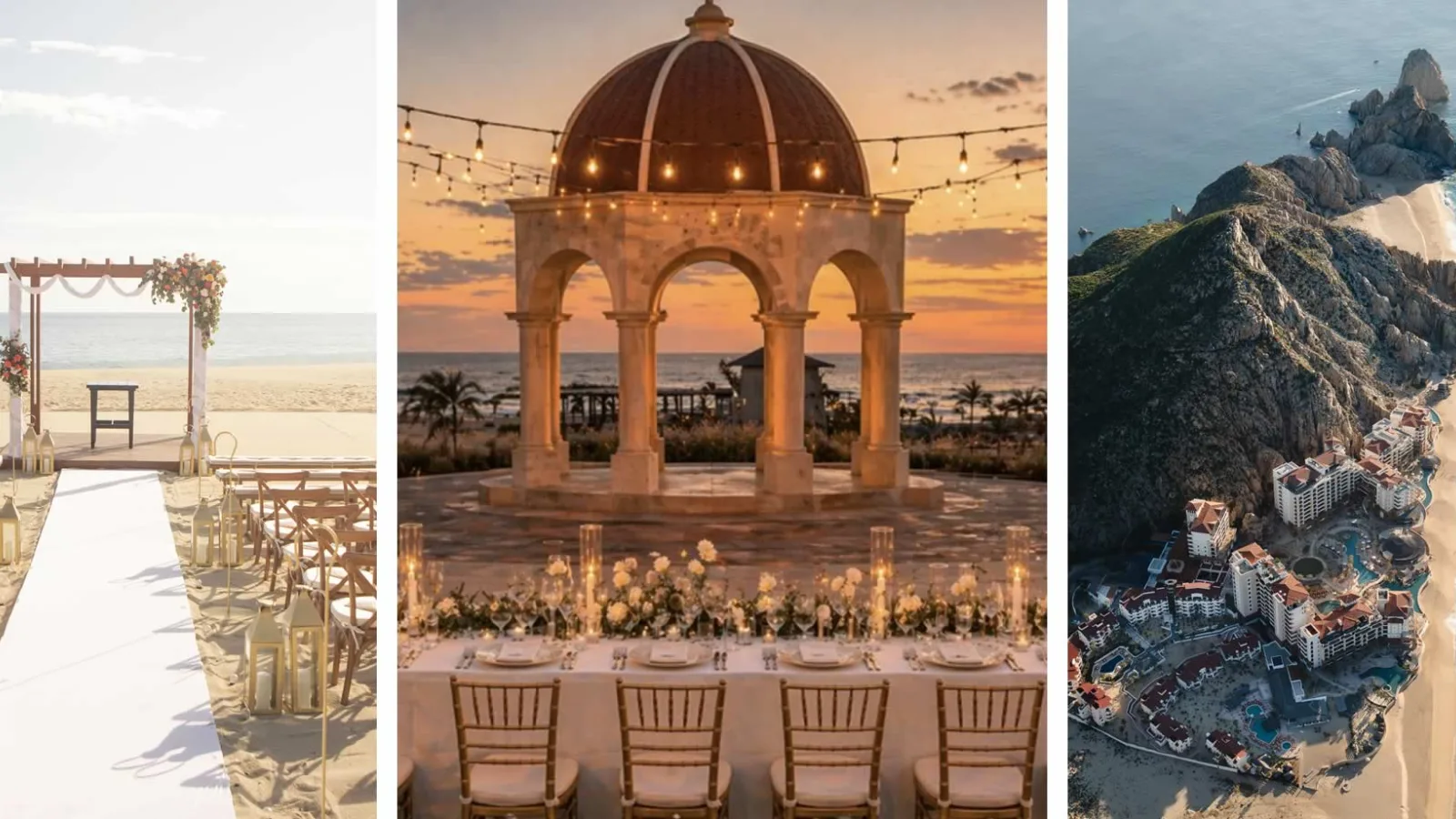 Tres resorts en Los Cabos para celebrar una boda de fin de semana perfecta