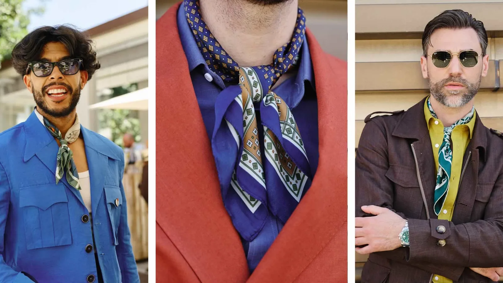 El adiós a la corbata: el pañuelo de seda es el nuevo imprescindible para el novio moderno