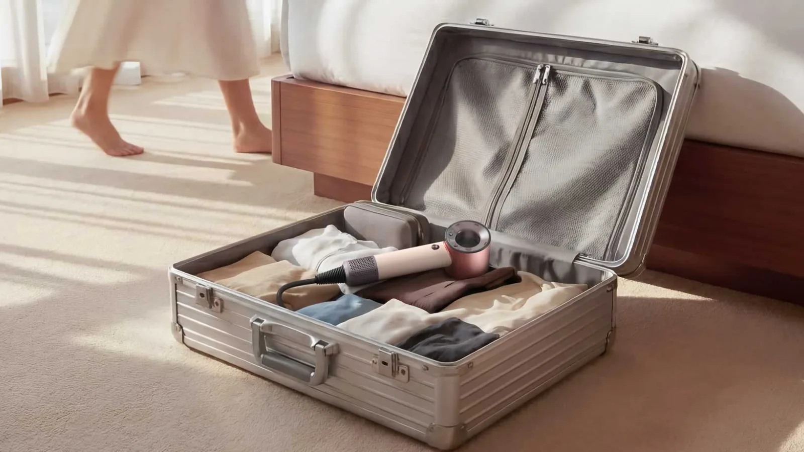 La secadora de viaje con voltaje universal de Dyson