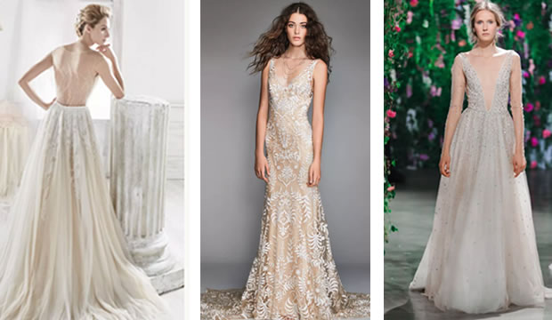 20 vestidos de novia en lujoso color champán : Fiancee Bodas