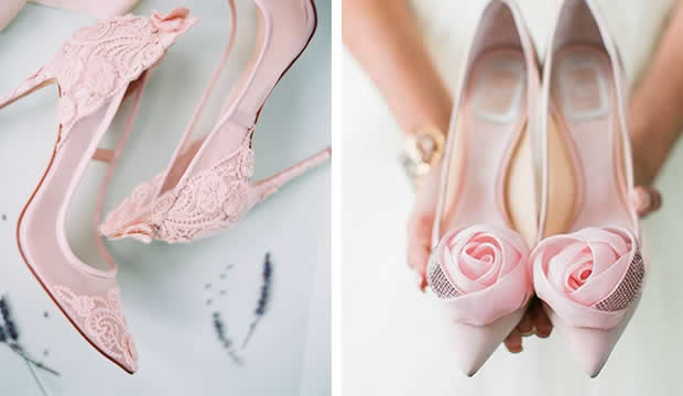 Adaptar sensibilidad Juramento Este es el color más romántico para usar en los zapatos de la novia :  Fiancee Bodas
