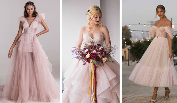 El blush es el nuevo color blanco de los vestidos de novia 2021 : Fiancee  Bodas