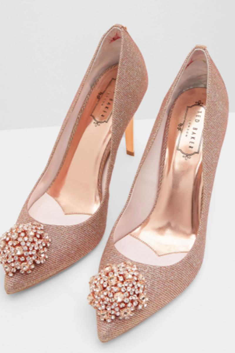 Zapatos de novia en oro rosa : Fiancee