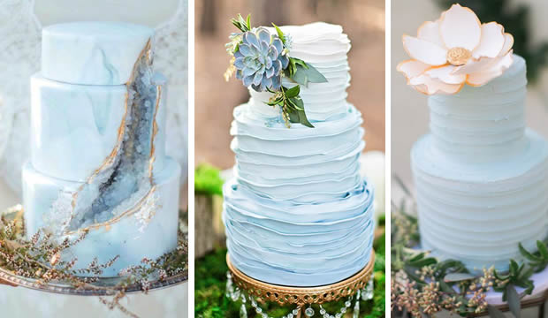Algo azul, ¡en el pastel de bodas! : Fiancee Bodas
