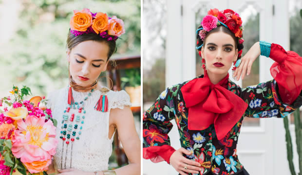 lost heart Speak to discount Logra un fabuloso look de novia inspirado en la legendaria Frida Kahlo :  Fiancee Bodas