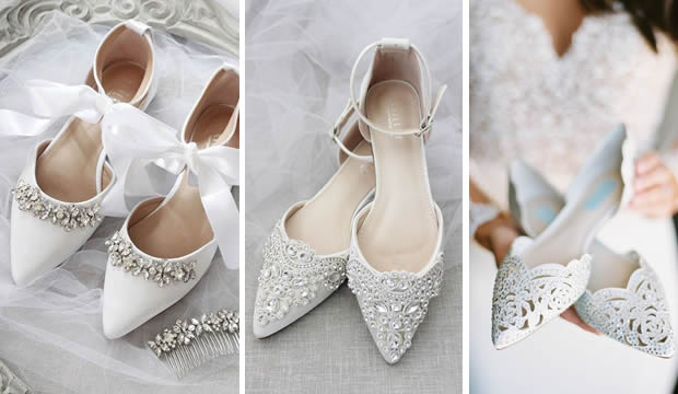 Zapatos planos para novia, tendencia que llegó para quedarse : Fiancee