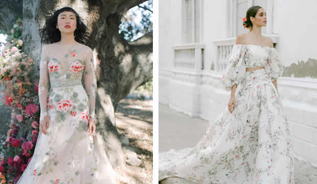 Color en los vestidos de novia, la tendencia nupcial que arrasará este 2022  : Fiancee Bodas