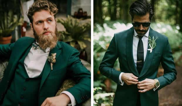 Trajes de ceremonia en verde, la tendencia que todos los novios quieren usar en su boda : Fiancee Bodas